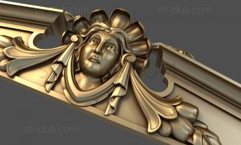 3D model A woman's face (STL)